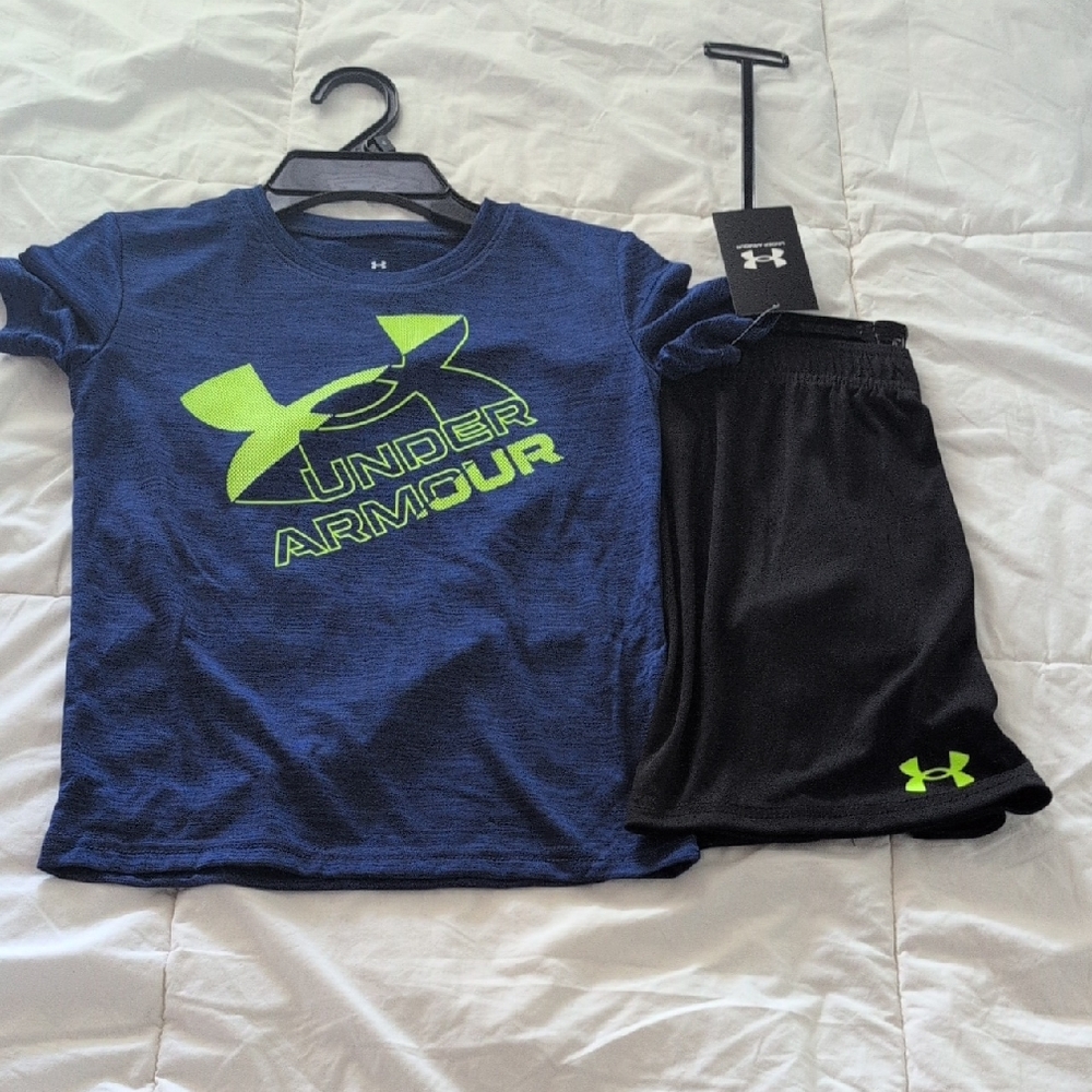 Under Armour Navy and Black Kids Set